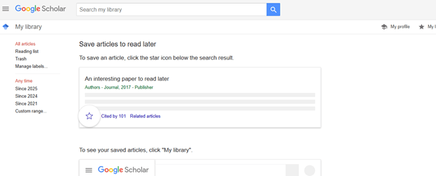 Google scholar research